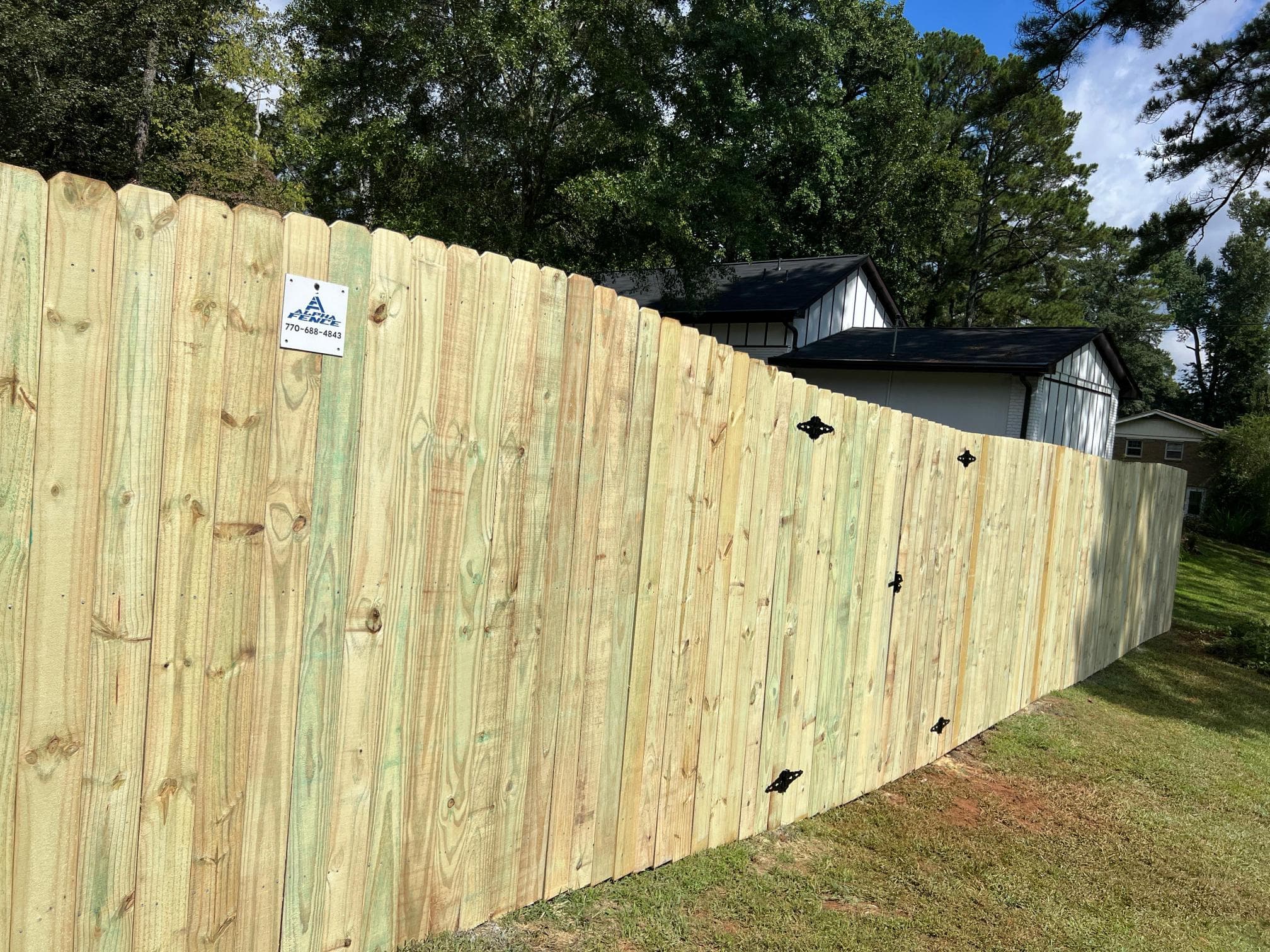 Rebuilt deck with code-current railings in Metro Atlanta